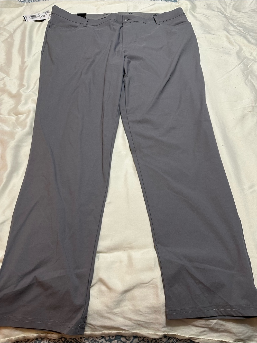 adidas Men's Gray Stretch Chinos